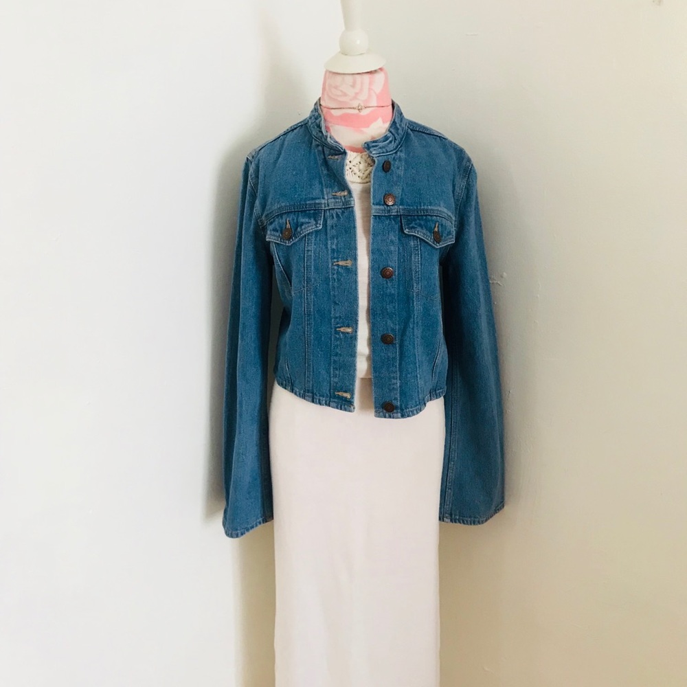 Bcbgeneration trucker bell denim jacket S - Picture 1 of 8